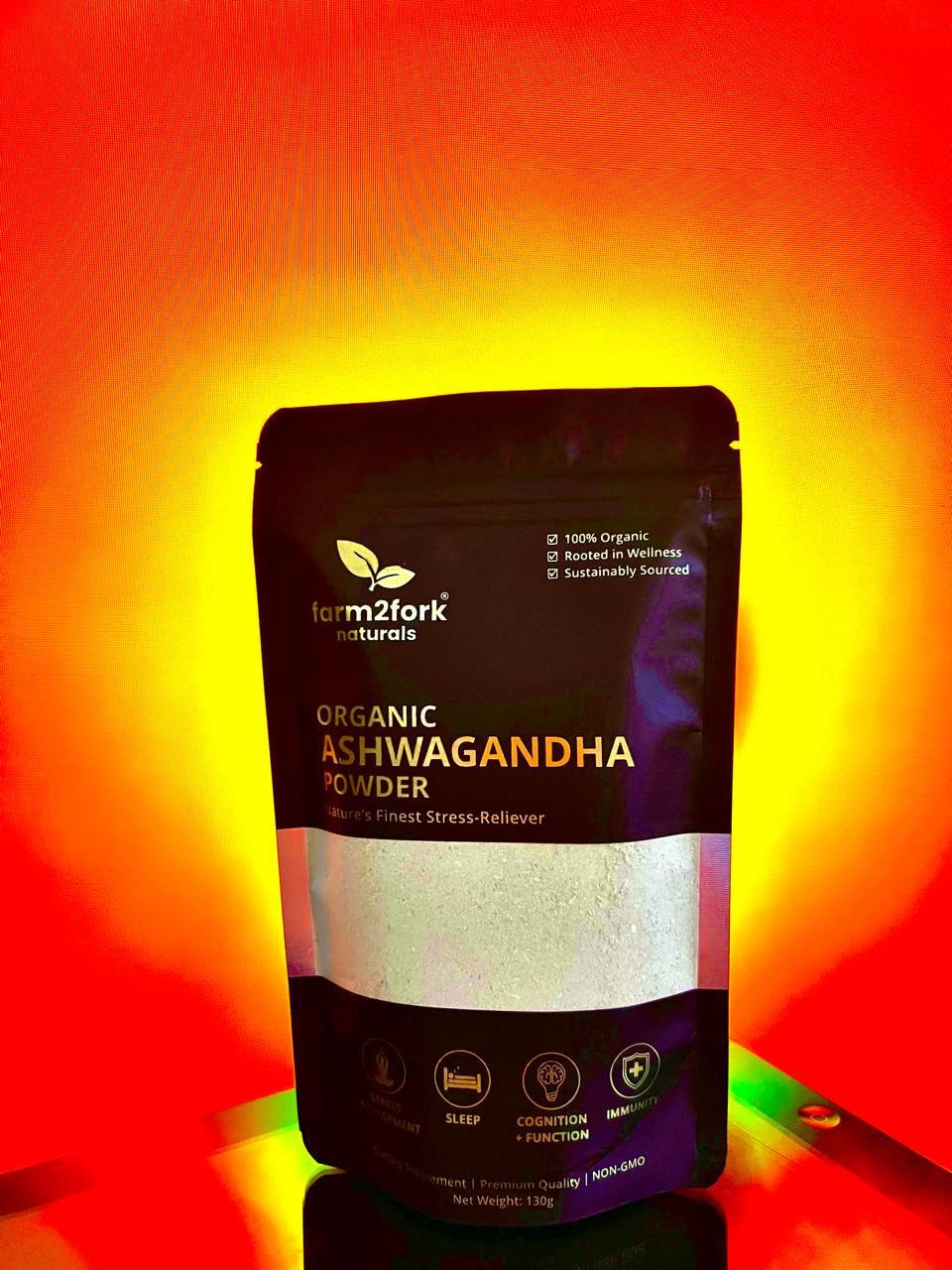 "Rooted Vitality: 100% Organic Ashwagandha Roots Powder"