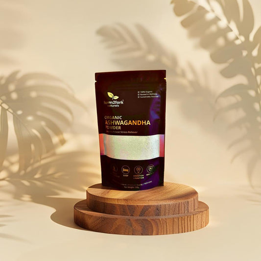 "Rooted Vitality: 100% Organic Ashwagandha Roots Powder"